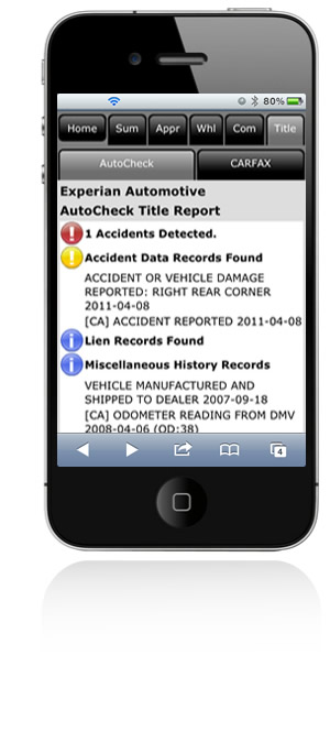 Autocheck on iPhone and Android