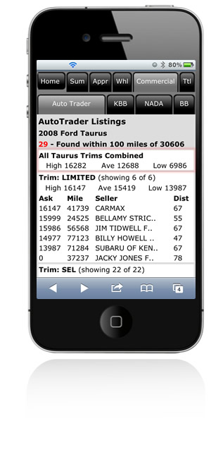 Autotrader on iPhone and Android
